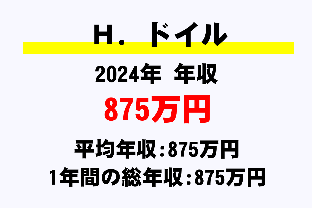 Ｈ．ドイル騎手の年収